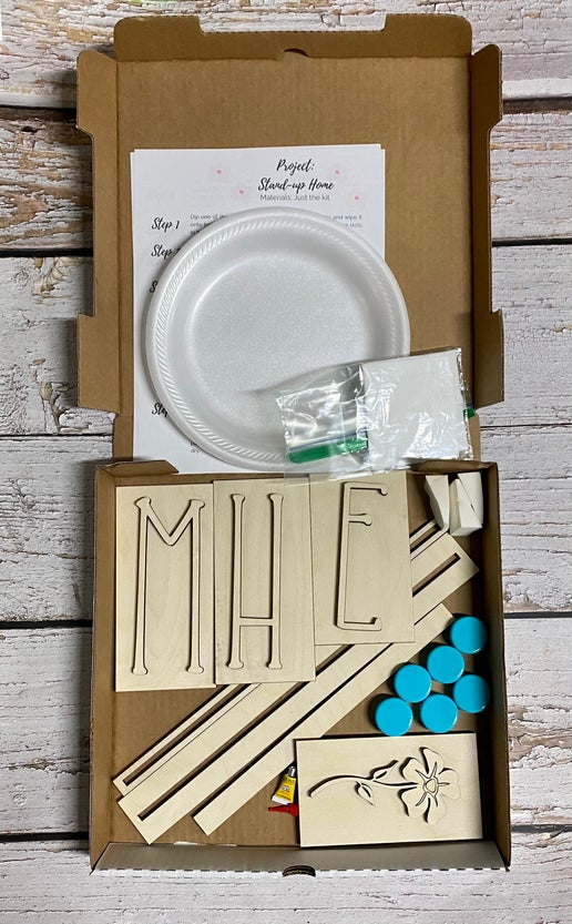 DIY “HOME” Interchangeable Wooden Sign Kit 🌼🏡