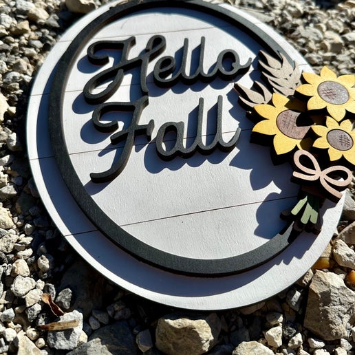 Hello Fall Door Sign