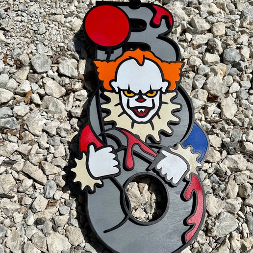 Boo Creepy Clown Door Hanger