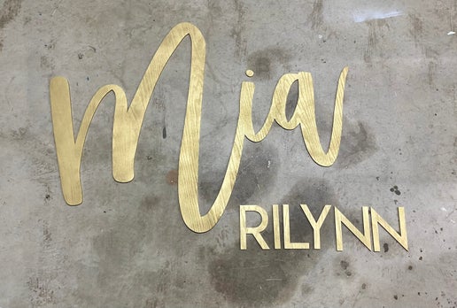 Large Custom Name Sign – Bold & Beautiful Statement Piece