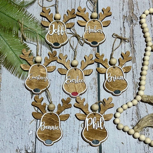 Custom Reindeer Ornaments