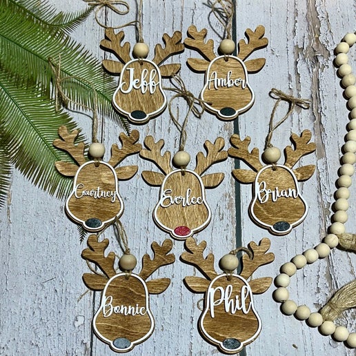 Custom Reindeer Ornaments
