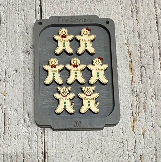 Gingerbread Family Ornaments