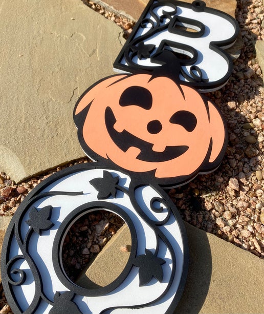 Boo Pumpkin Door Hanger