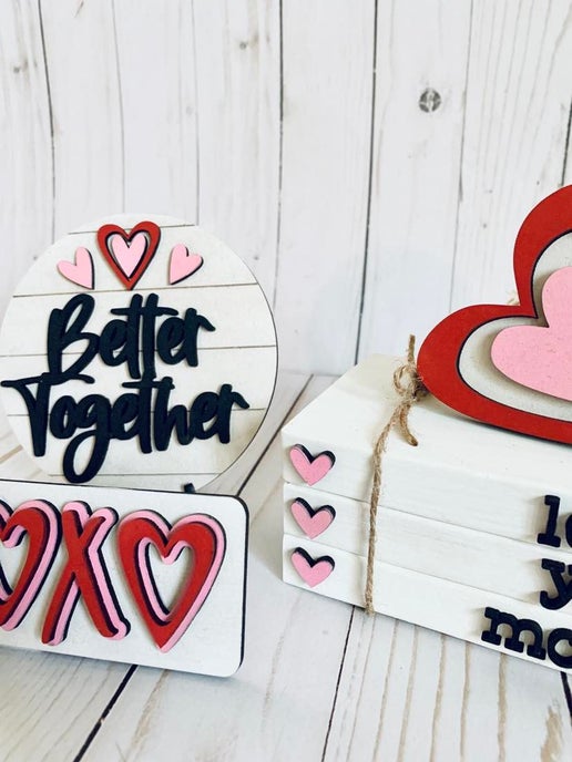 DIY Valentine’s Craft Kit - Better Together, XOXO, and Love You More