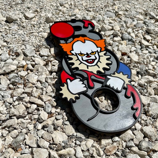 Boo Creepy Clown Door Hanger