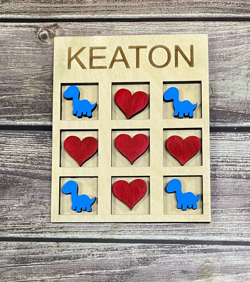 Custom Name Valentine’s Day Tic-Tac-Toe!