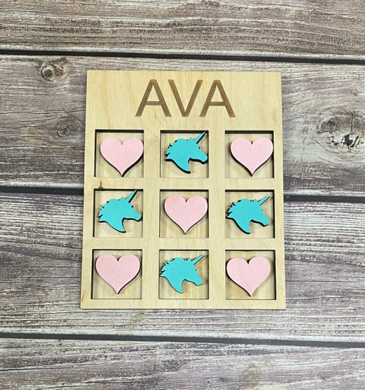 Custom Name Valentine’s Day Tic-Tac-Toe!