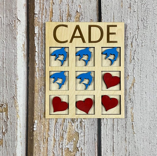 Custom Name Valentine’s Day Tic-Tac-Toe!