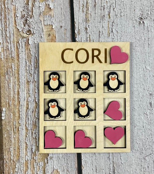 Custom Name Valentine’s Day Tic-Tac-Toe!