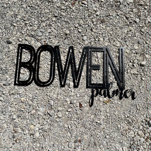 Personalized 40-Inch Nursery Name Sign – Custom Wooden Wall Decor - Bowen
