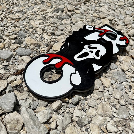 Boo ghost scream door hanger