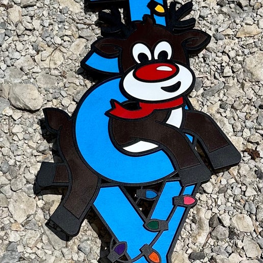 Joy Rudolph Door Hanger