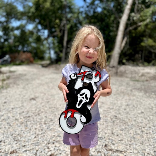 Boo ghost scream door hanger