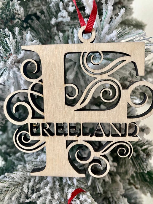 Custom Wood Name Ornaments 🎄✨