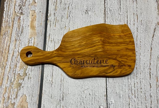 Engraved Olive Wood Charcuterie Board