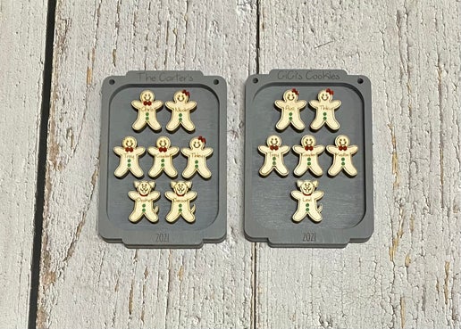 Gingerbread Family Ornaments