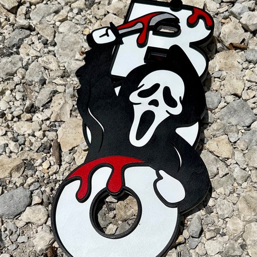 Boo ghost scream door hanger