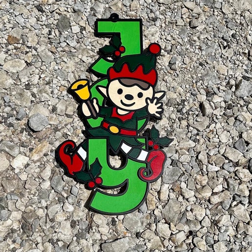 Joy Elf Door Hanger