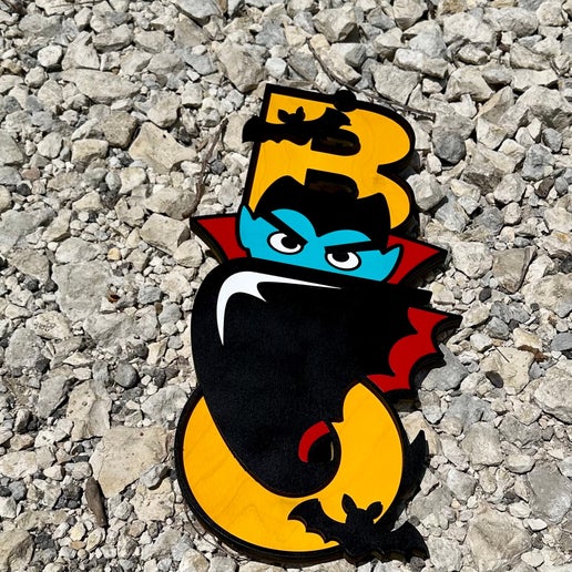 Boo Dracula door hanger